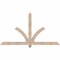 Ekena Millwork Redmond Smooth Timber Gable Bracket, Douglas Fir, 72"W x 39"H x 3 1/2"D x 3 1/2"F, 13/12 Pitch GBW072X39X0404RED00SDF - alternate 1
